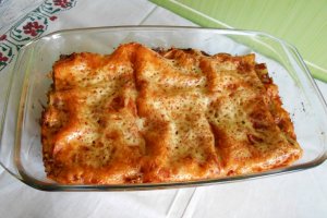 Lasagna cu carne de porc si ciuperci