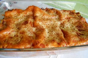 Lasagna cu carne de porc si ciuperci