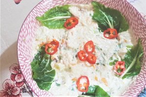 Salata de conopida cu morcovi si jambon