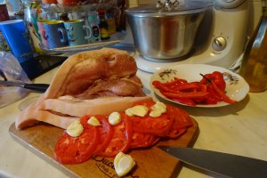 Jambon impanat, gatit la slow cooker Crock-Pot