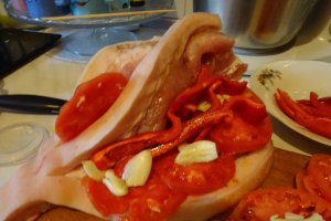Jambon impanat, gatit la slow cooker Crock-Pot