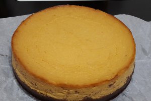 Desert cheesecake cu dovleac si ciocolata neagra