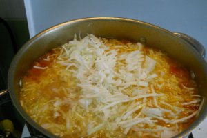 Ciorba de legume, cu varza dulce