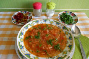 Ciorba de legume, cu varza dulce