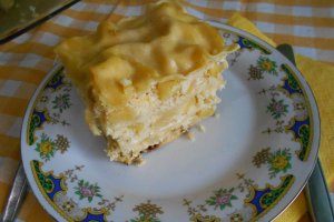 Lasagna cu cartofi si branza sarata