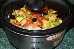 Mancare de legume cu masline la slow cooker Crock-Pot
