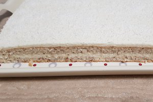 Desert prajitura cu migdale si crema de cocos