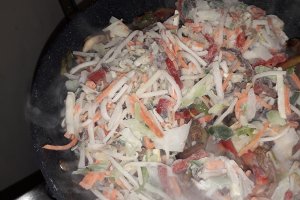 Vitel in stil asiatic