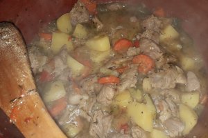 Tocanita de legume cu carne de porc
