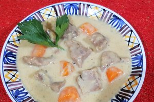 Blanquette de veau -tocana frantuzeasca de vitel