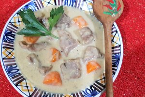 Blanquette de veau -tocana frantuzeasca de vitel