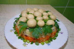 Salata Poienita cu ciuperci, de post