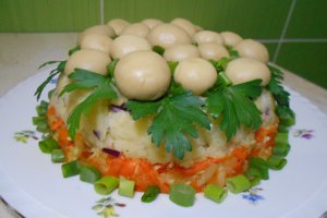 Salata Poienita cu ciuperci, de post