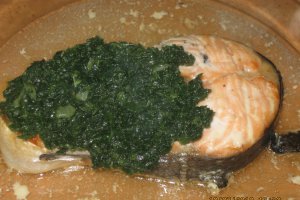 Somon cu spanac gratinat
