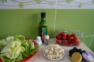 Salata de rosii cu branza tofu