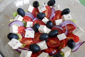 Salata de rosii cu branza tofu
