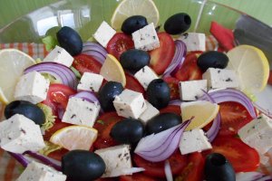 Salata de rosii cu branza tofu