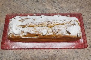 Desert chec de dovleac copt, aromat cu scortisoara