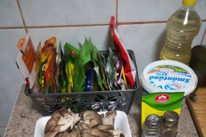 Ciulama de ciuperci pleurotus
