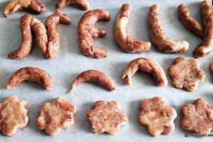 Desert biscuiti cu migdale bicolori