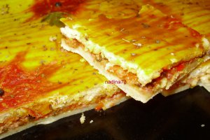 Pizza cu doua  blaturi