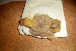 Desert mini-clatite cu banane si kaki