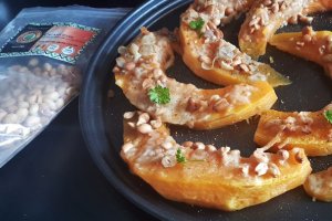 Dovleac gratinat cu alune si parmezan
