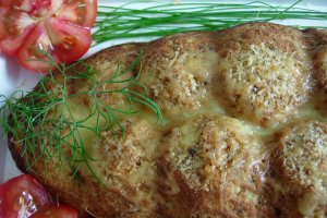 Chec din varza cu mozzarella