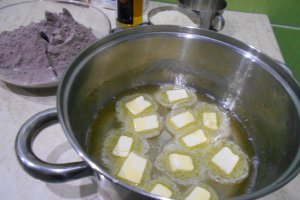 Desert ciocolata de casa, cu migdale