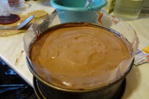 Desert tort Omul de Zapada, entremet cu ciocolata