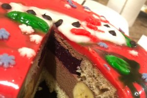 Desert tort Omul de Zapada, entremet cu ciocolata