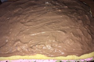 Desert prajitura Craciunita cu coacaze si ciocolata