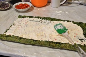Rulada aperitiv cu spanac