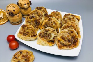 Melcisori aperitiv cu carne tocata
