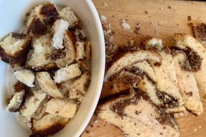 Desert budinca de cozonac