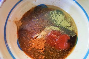 Costite de vitel marinate in vin rosu