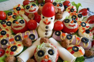 Platou festiv, pentru revelion