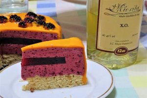 Desert tort entremet cu lamaie si mure