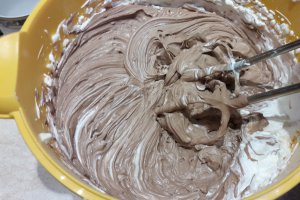 Desert tort cu mure, nuci si crema de ciocolata