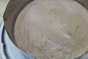 Desert tort cu mure, nuci si crema de ciocolata
