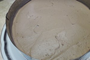Desert tort cu mure, nuci si crema de ciocolata