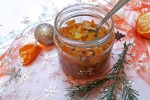 Dulceata de mandarine cu whisky, anason stelat si vanilie