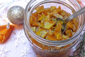 Dulceata de mandarine cu whisky, anason stelat si vanilie
