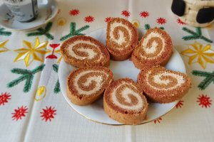 Aperitiv rulada cu sfecla rosie
