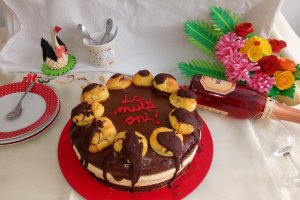 Desert tort profiterol