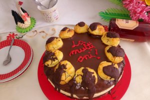 Desert tort profiterol