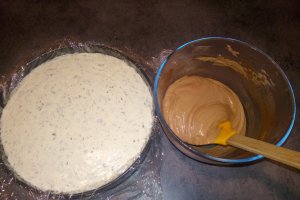 Desert tort cu mousse de portocale si spuma de ciocolata