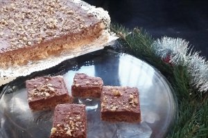 Desert prajitura cu nuca si cafea