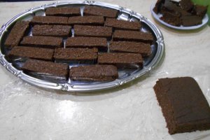 Desert batoane de ciocolata, cu nuca de cocos