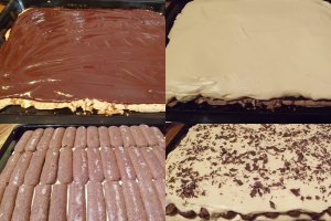 Desert prajitura cu piscoturi de cacao in crema